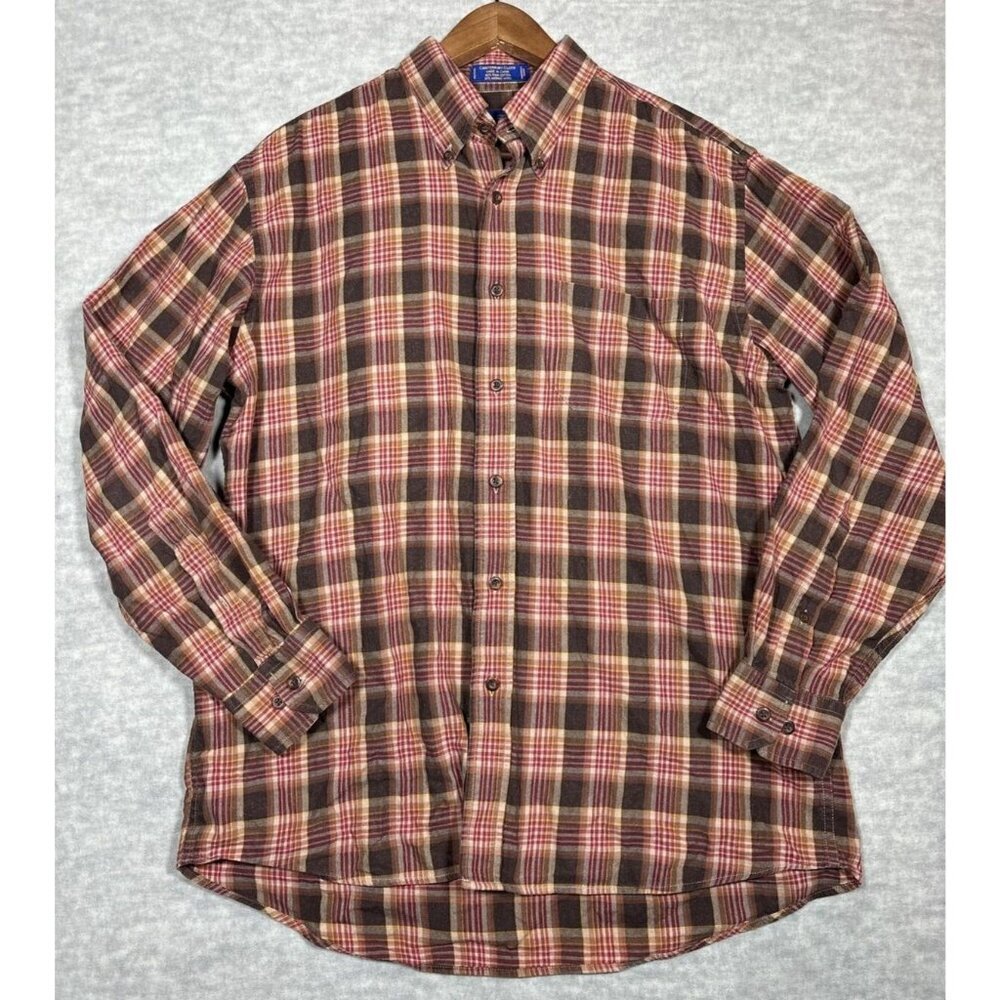 Pendleton Mens Plaid‎ Long Sleeve Button-Up Shirt
